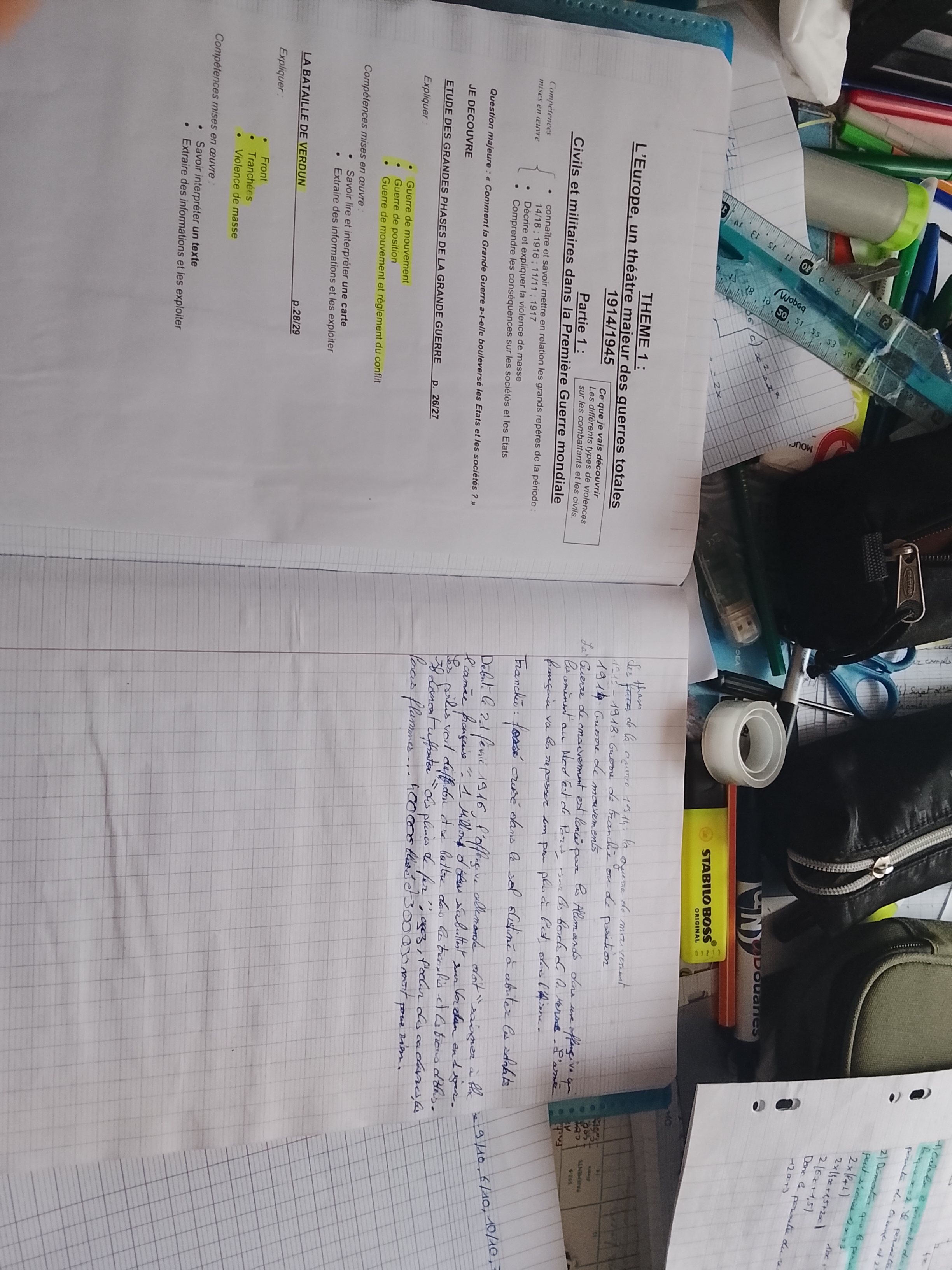 Photo d'un cours de  Europe et guerres totales 1914-1945