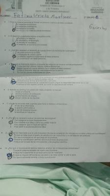 Photo d'un cours de  Examen Technologie et Environnement