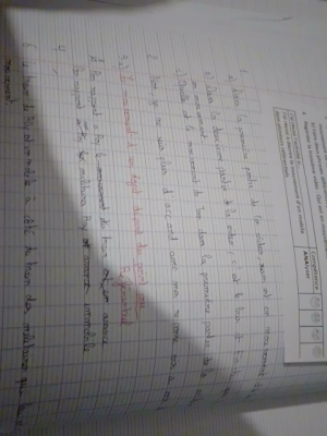 Photo d'un cours de  Exercices sur le mouvement rectiligne