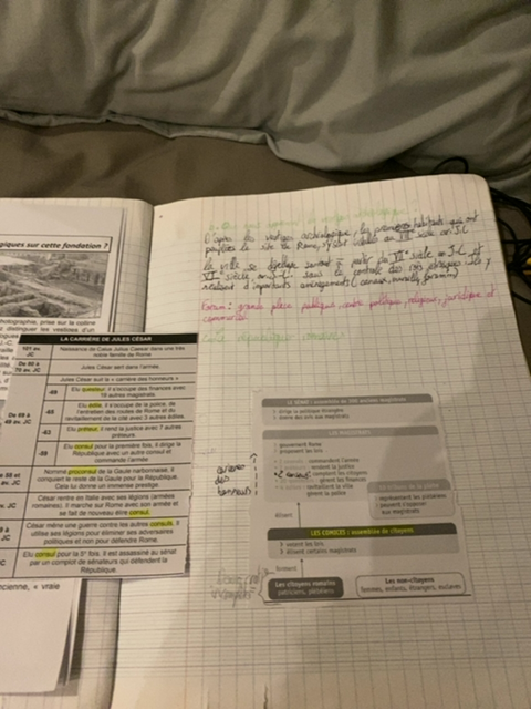 Photo d'un cours de  Fondation de Rome et César