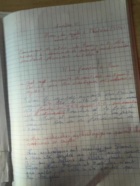 Photo d'un cours de  Fondation mythique et historique de Rome