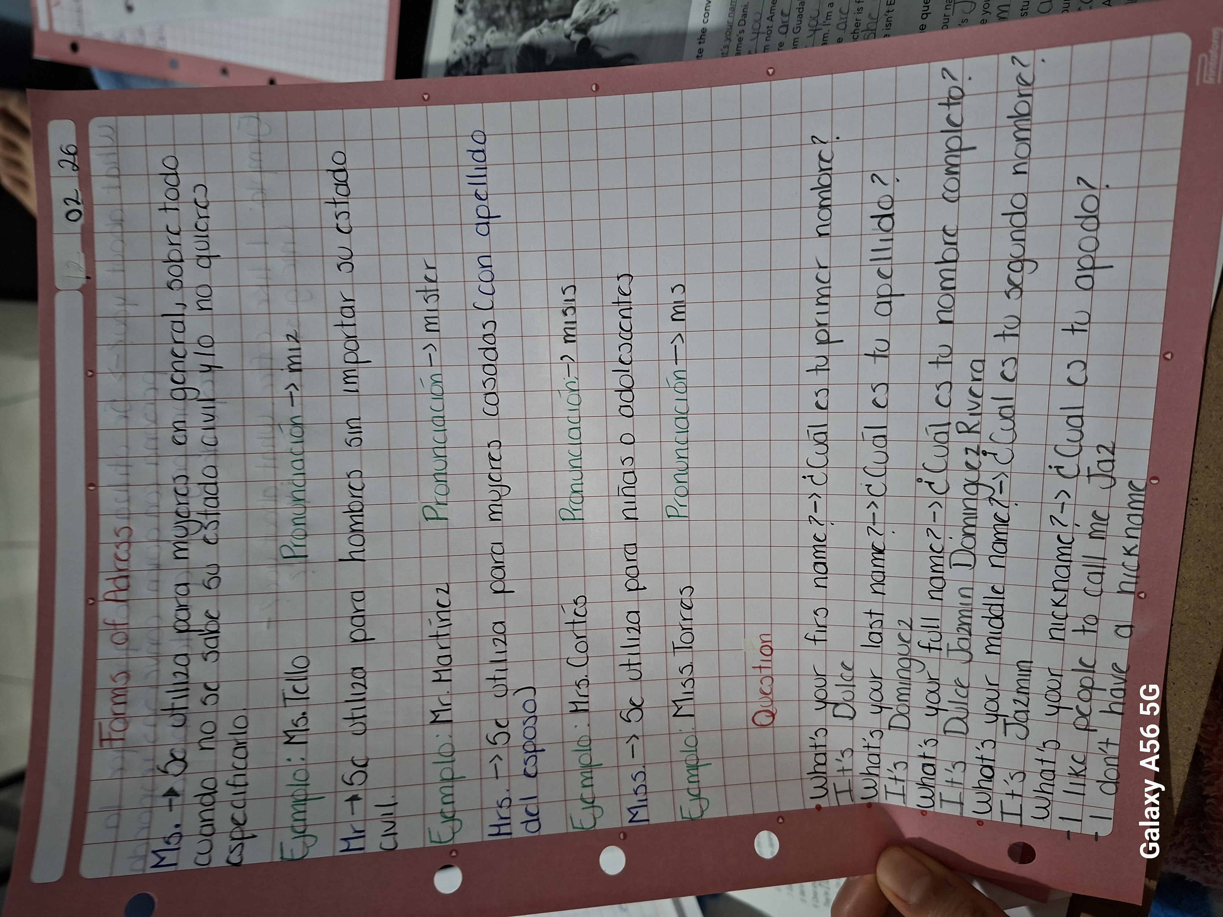 Photo d'un cours de  Formes d'adresse en anglais