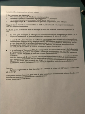 Génocides juifs et tziganes quiz