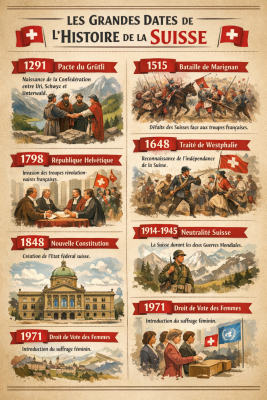 Photo d'un cours de  Grandes Dates Histoire de Suisse