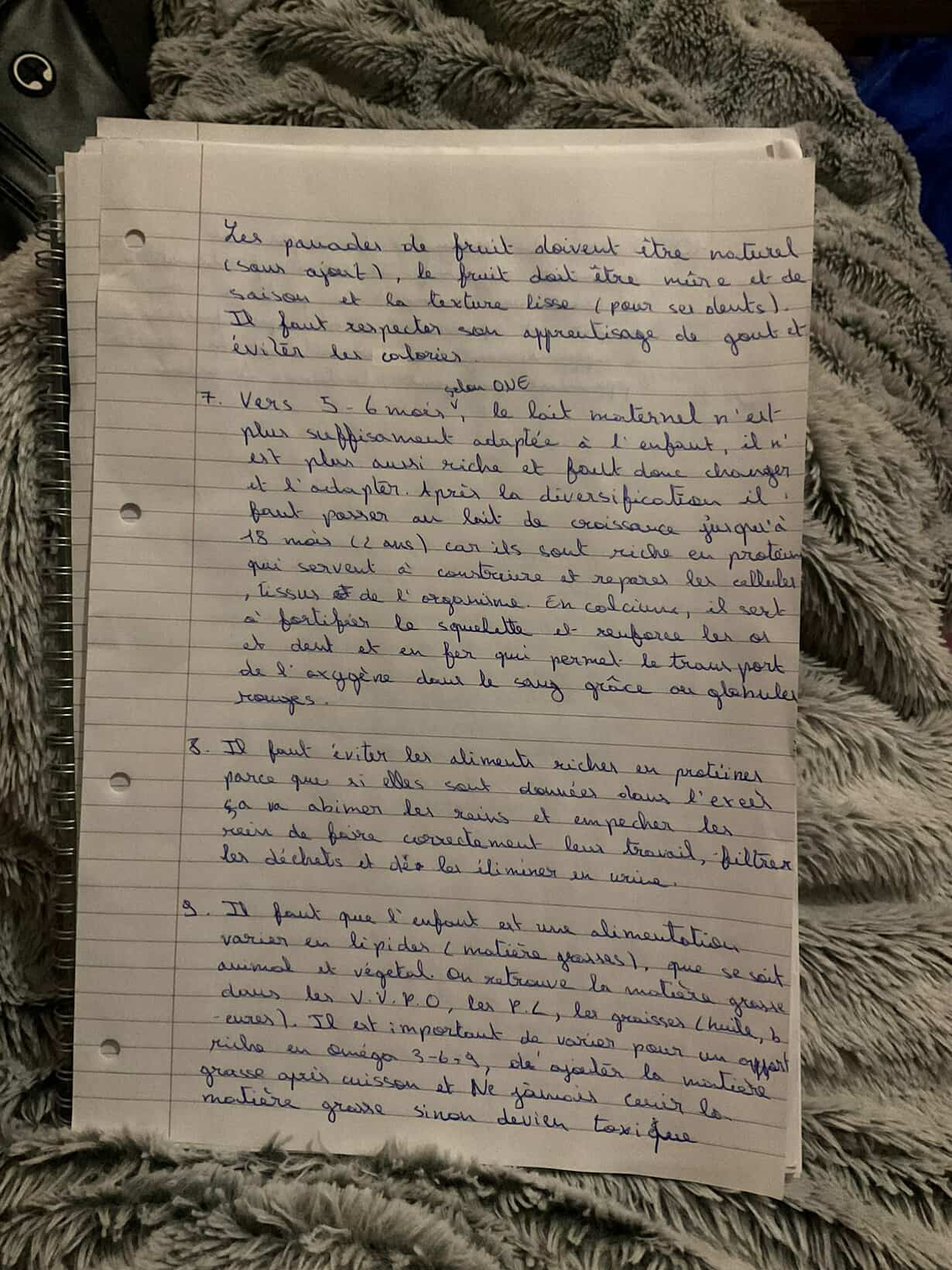 Photo d'un cours de  Guide de Diversification Alimentaire Infantile