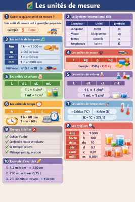 Photo d'un cours de  Guide des unités de mesure