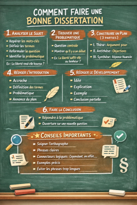 Photo d'un cours de  Guide pour une bonne dissertation