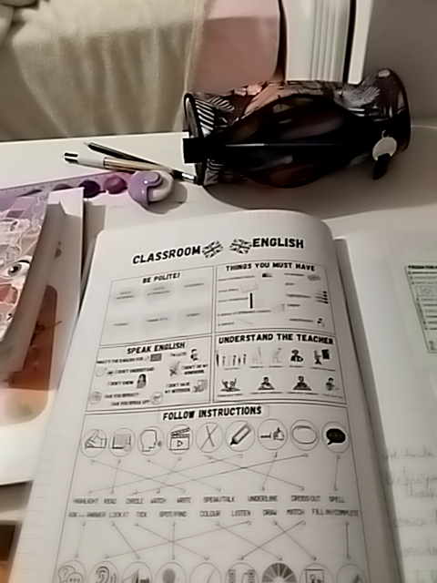 Photo d'un cours de  Guide visuel pour classe anglaise