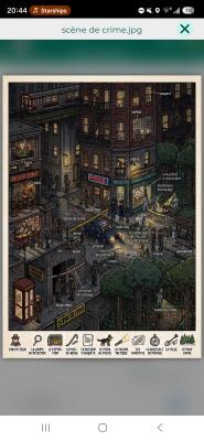Photo d'un cours de  Illustration d'une scène de crime
