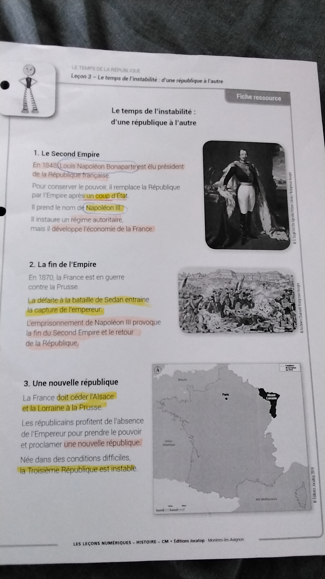 Photo d'un cours de  Instabilité : République à République