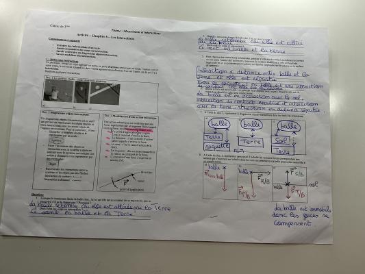 Interactions et forces en physique quiz