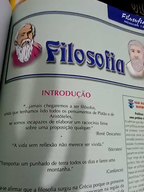 Photo d'un cours de  Introduction à la Philosophie