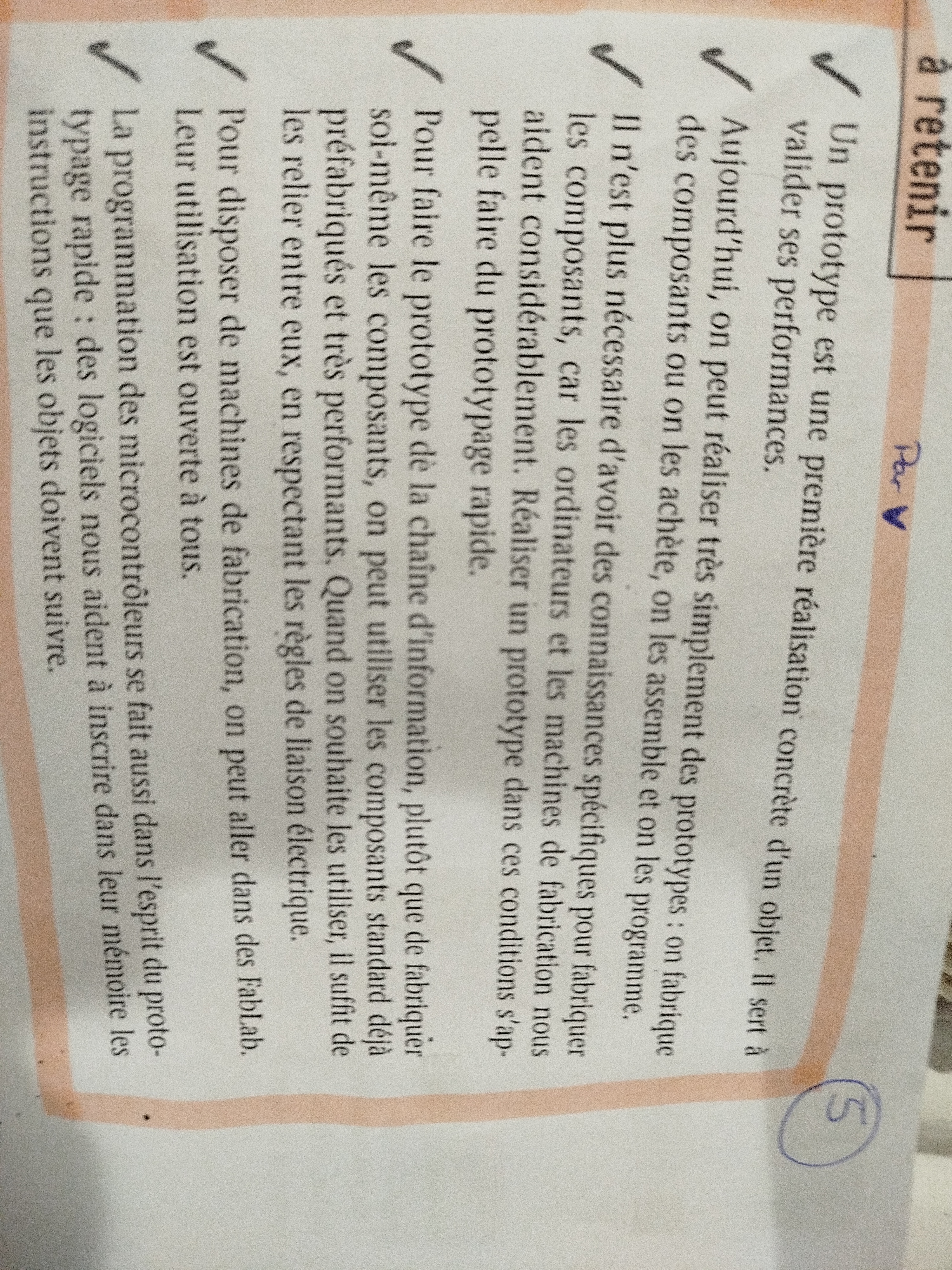 Photo d'un cours de  Introduction au prototypage rapide