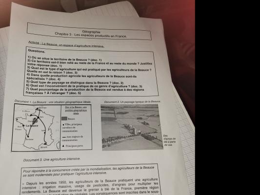 Photo d'un cours de  La Beauce : Agriculture Intensive