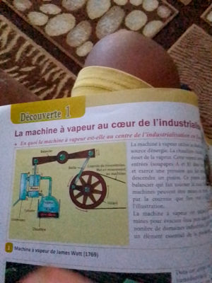 Photo d'un cours de  La machine à vapeur industrielle