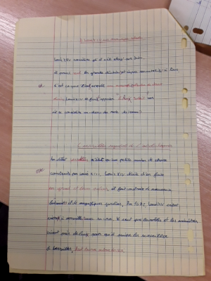 Photo d'un cours de  La Monarchie Absolue de Louis XIV