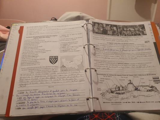 Photo d'un cours de  La vie féodale au Moyen Âge