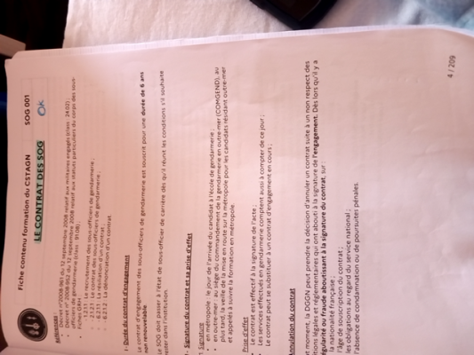 Photo d'un cours de  Le Contrat de Sécurisation Professionnelle