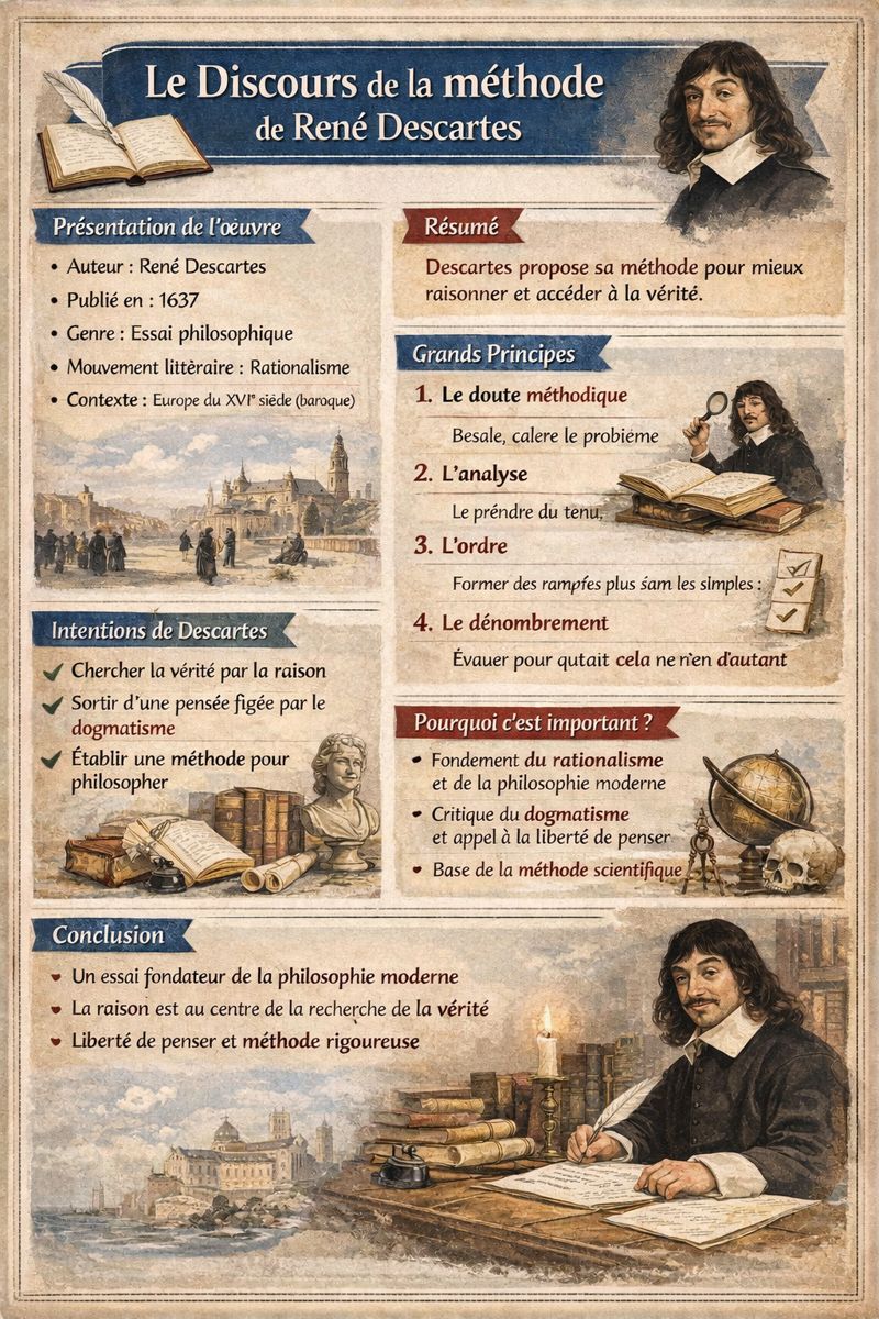 Photo d'un cours de  Le Discours de la méthode