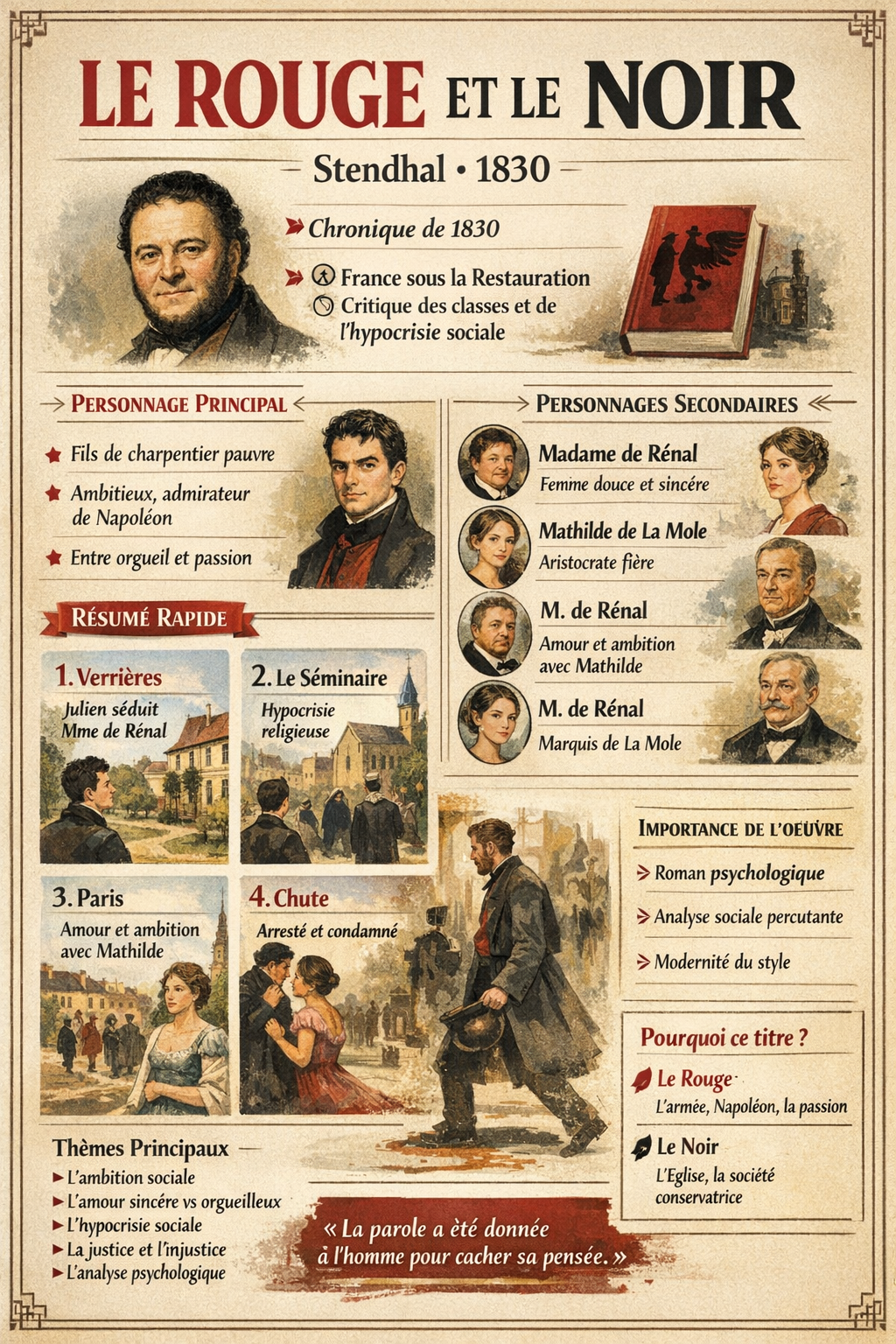 Photo d'un cours de  Le Rouge et le Noir