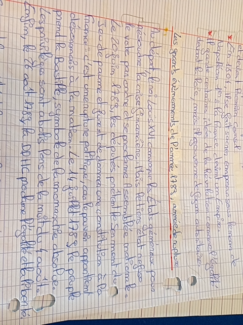 Photo d'un cours de  Les grands événements de 1989