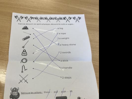 Photo d'un cours de  Les outils des Highland Games