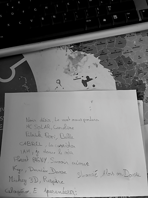 Photo d'un cours de  Liste de chansons françaises populaires