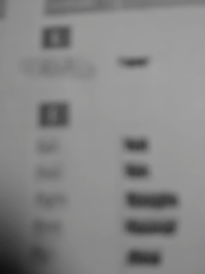 Photo d'un cours de  Liste de vocabulaire en anglais