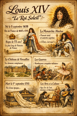 Photo d'un cours de  Louis XIV : Le Roi Soleil