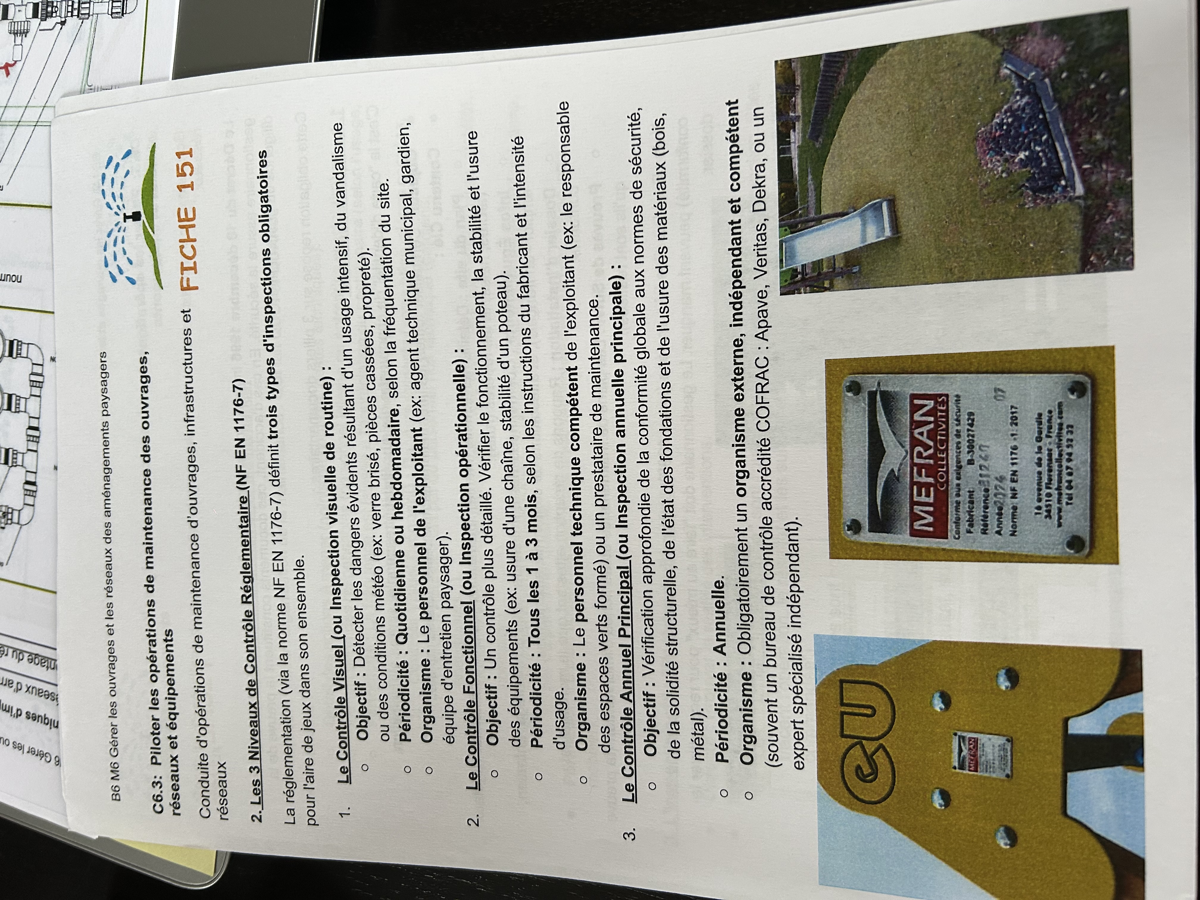 Photo d'un cours de  Maintenance des ouvrages et réseaux