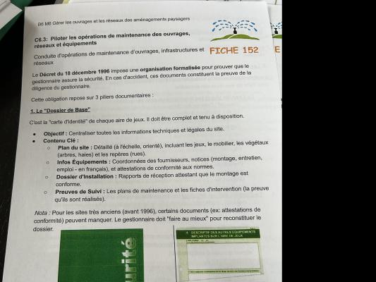 Maintenance des ouvrages et réseaux quiz