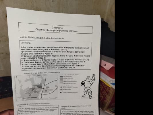 Photo d'un cours de  Michelin : Usine et Mondialisation