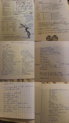 Photo d'un cours de  Notes sur Espagne et Amérique Latine