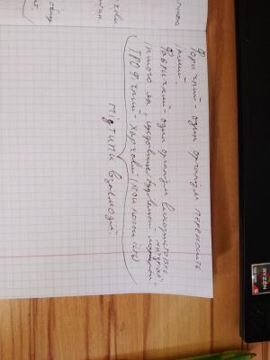 Photo d'un cours de  Notes sur Fréquence et Période