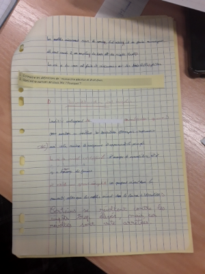 Photo d'un cours de  Notes sur la Monarchie Absolue