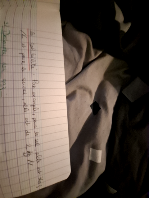 Photo d'un cours de  Notes sur la solubilité