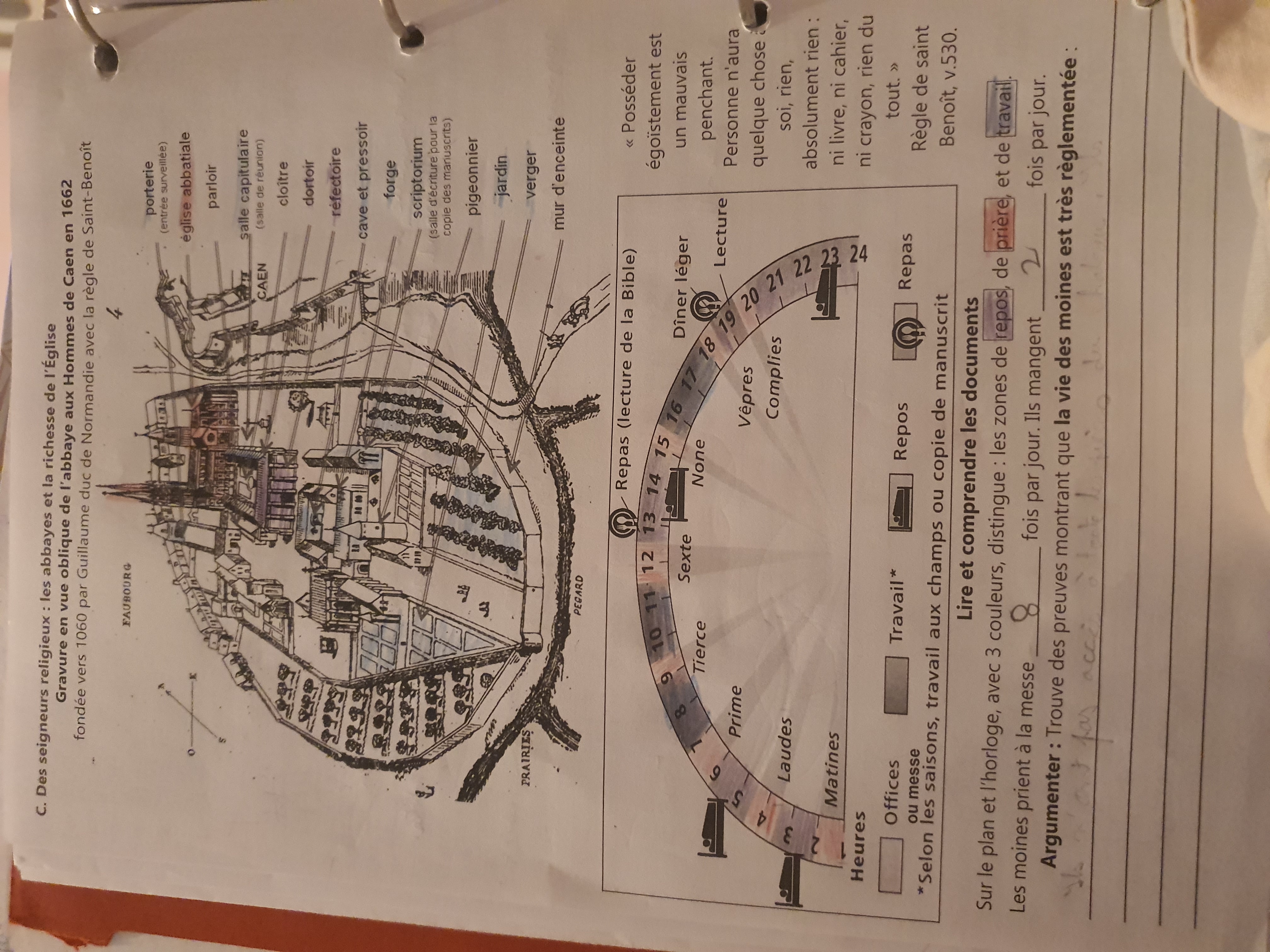 Photo d'un cours de  Organisation de l'abbaye de Caen