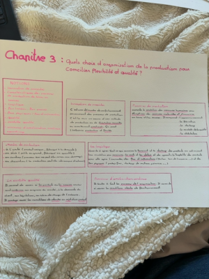 Photo d'un cours de  Organisation Production Flexibilité Qualité