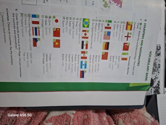 Photo d'un cours de  Pays et Nationalités en Anglais