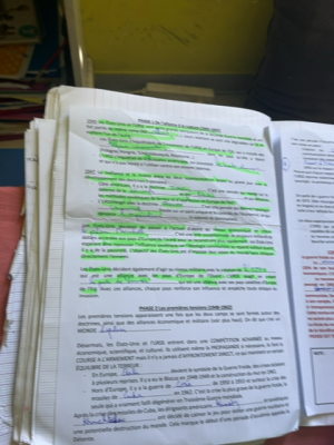 Photo d'un cours de  Phases de la Guerre froide