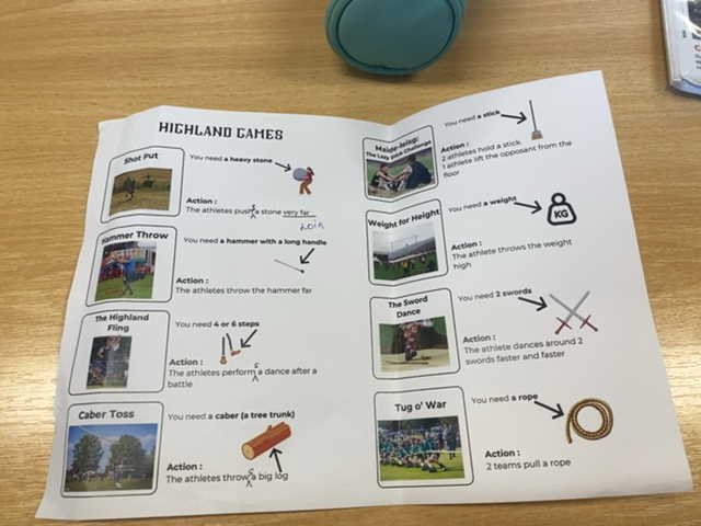 Photo d'un cours de  Épreuves des Highland Games