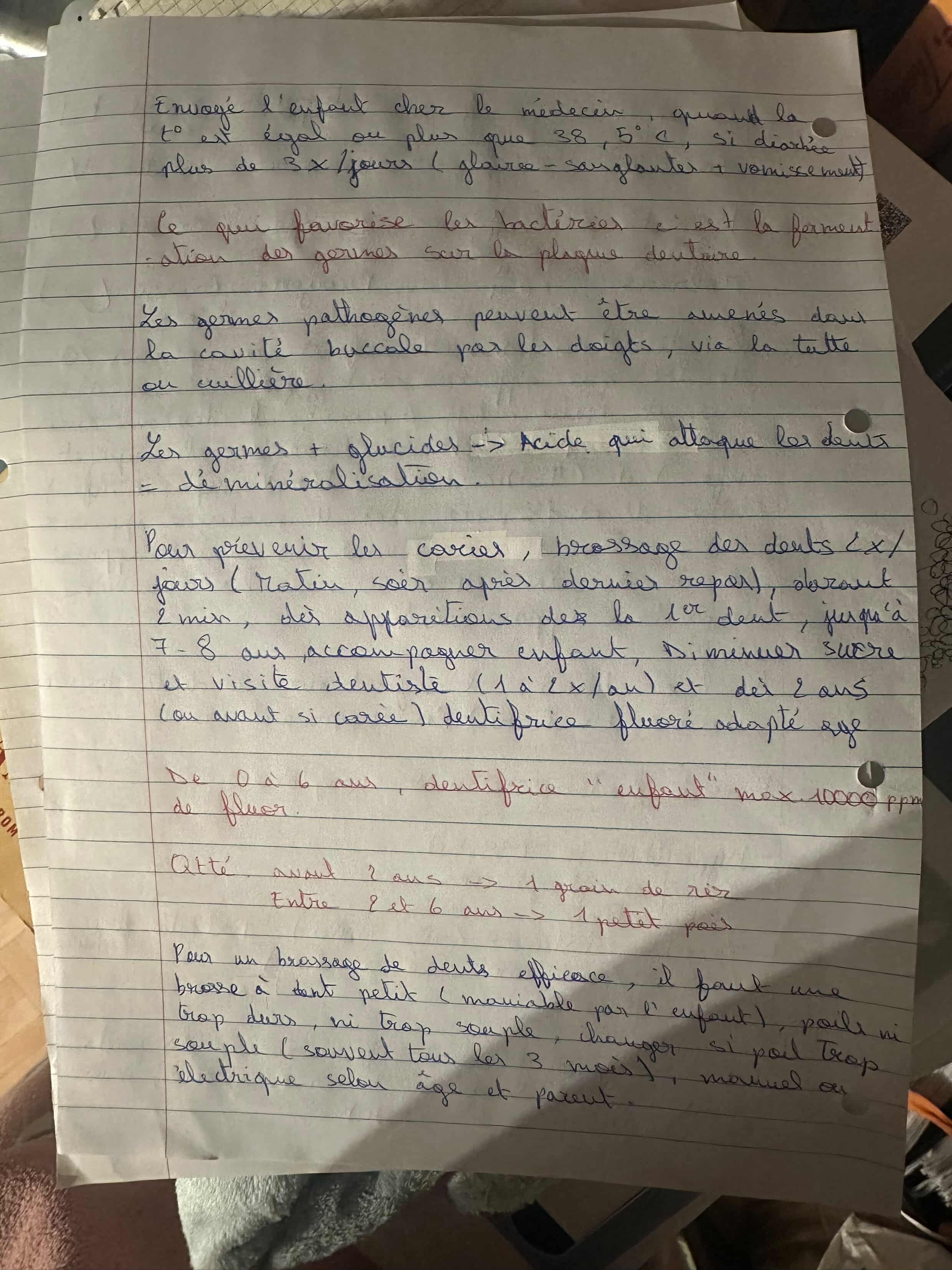 Photo d'un cours de  Prévention et soins dentaires enfants