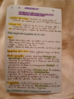 Réaction Inflammatoire et Immunité Innée quiz