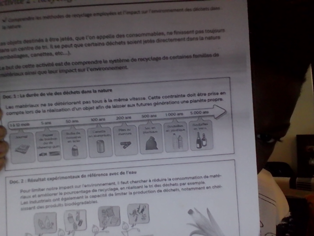 Photo d'un cours de  Recyclage et Impact Environnemental