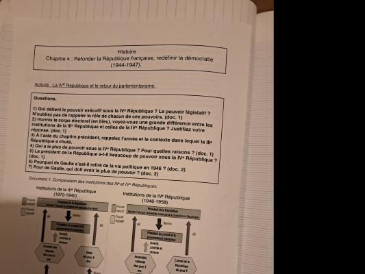 Photo d'un cours de  Refondation de la République française