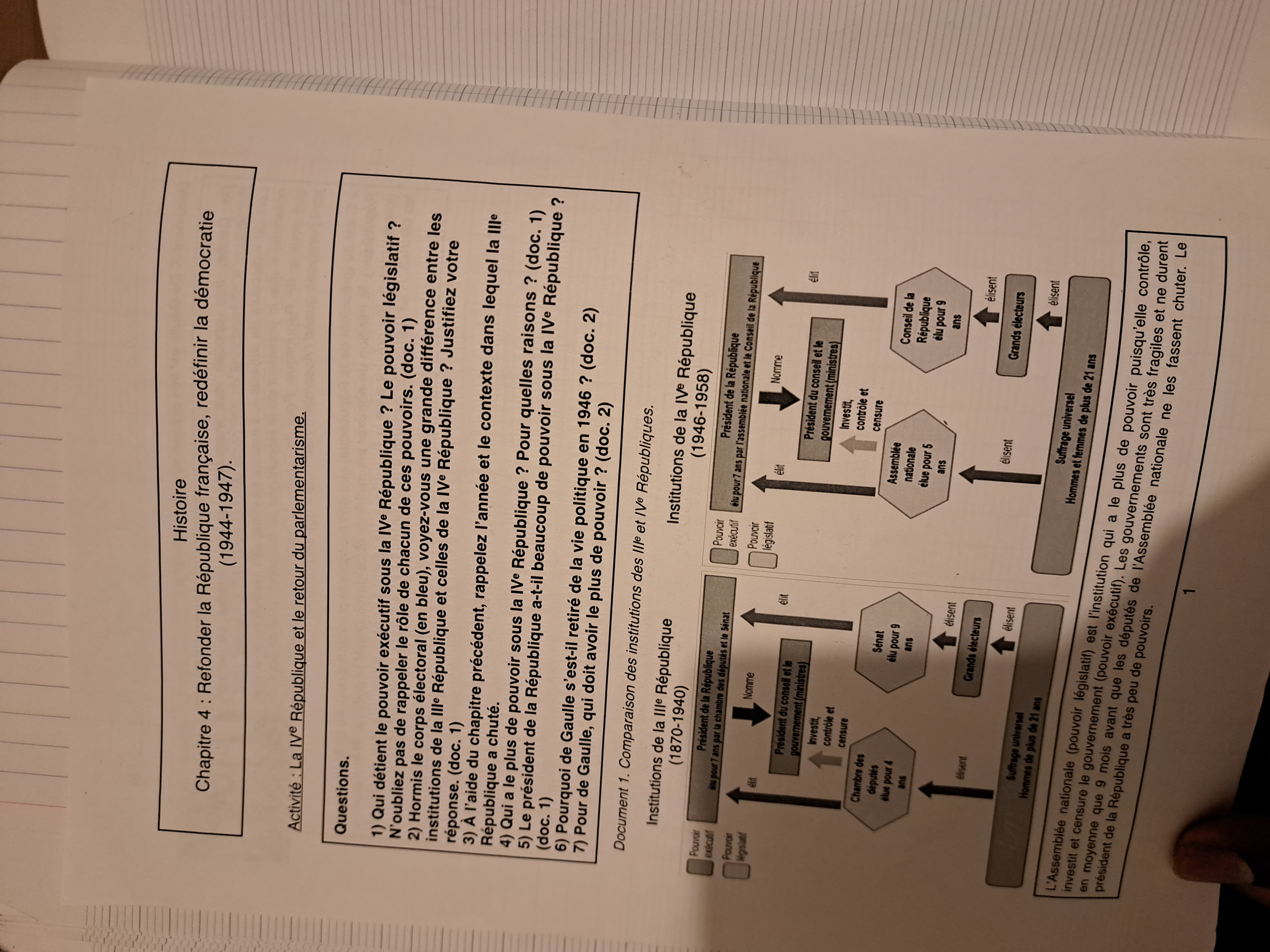 Photo d'un cours de  Refondation de la République française
