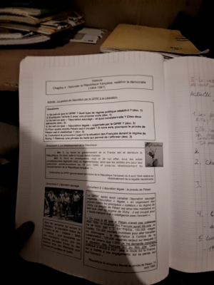 Photo d'un cours de  Refonder la République française