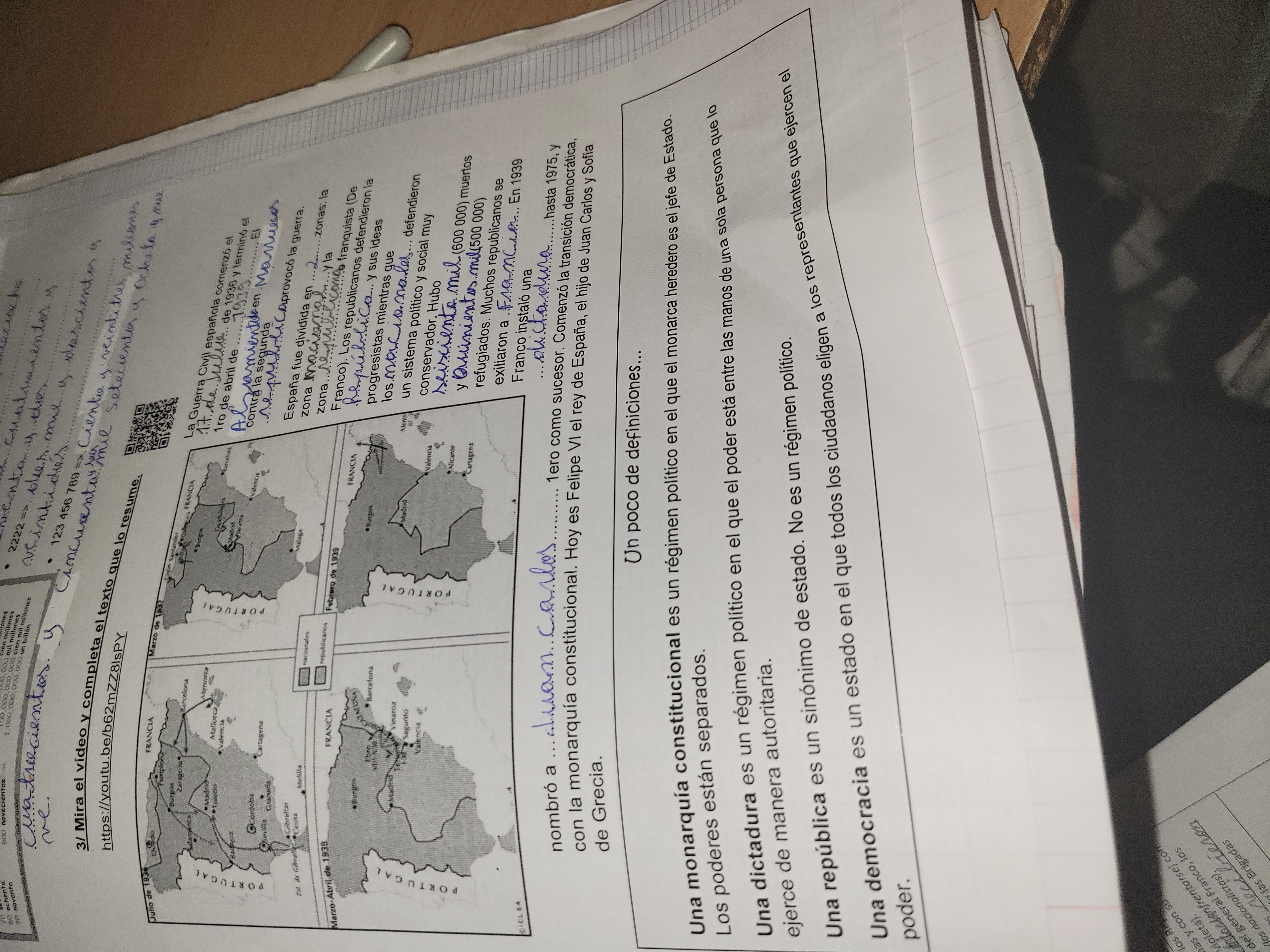 Photo d'un cours de  Régimes Politiques en Espagne