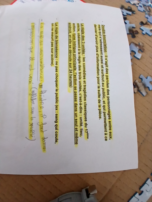 Photo d'un cours de  Règles de narration pour histoires