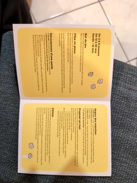 Photo d'un cours de  Règles du jeu de société